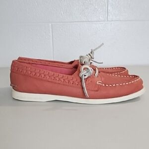 Trending Leather Boat Deck Shoes Moccasins Contrast Stitching Leather Laces 8